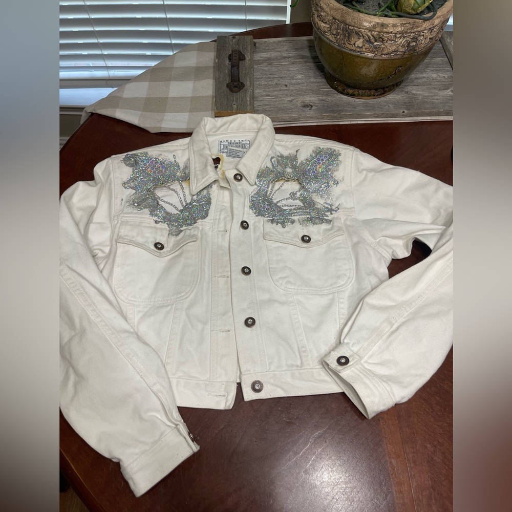 Vintage Jordache denim cropped jacket y2k Madonna